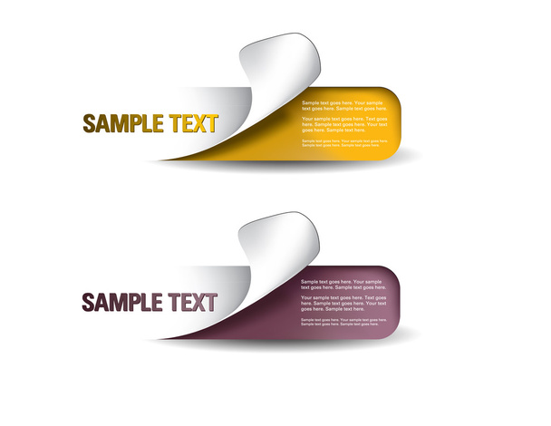 Set of Colorful Vector stickers. Eps10 Format. - Вектор,изображение