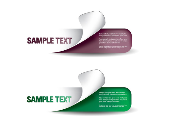 Set of Colorful Vector stickers. Eps10 Format. - Vektori, kuva