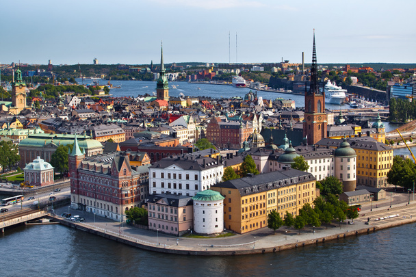 Vista clásica de Estocolmo, Suecia
 - Foto, Imagen