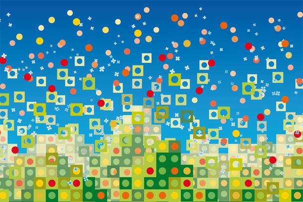 Abstrakti vihreä pikselöity
 - Vektori, kuva