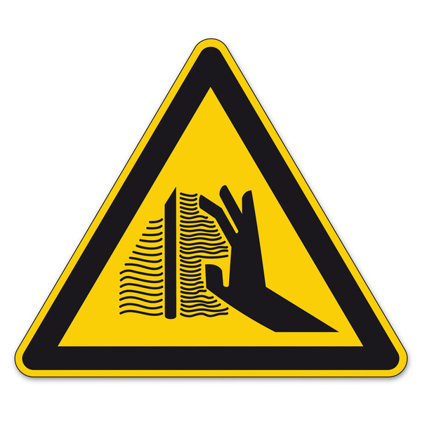 ασφάλεια υπογράφει προειδοποιητικό τρίγωνο σημάδι bgv χέρι διανυσματικά εικονόγραμμα εικονίδιο εγκαύματα - Διάνυσμα, εικόνα