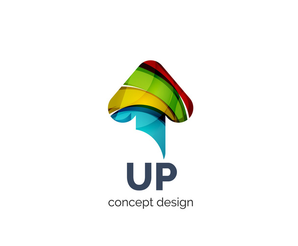 Pijl logo bedrijf branding pictogram - Vector, afbeelding