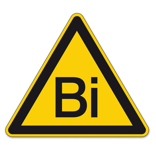 Segnali di sicurezza triangolo di avvertimento triangolo segno vettore pittogramma BGV A8 Icona bismuto
 - Vettoriali, immagini