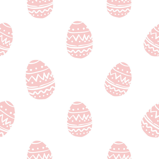 απρόσκοπτη μοτίβο με πασχαλινά αυγά - Διάνυσμα, εικόνα