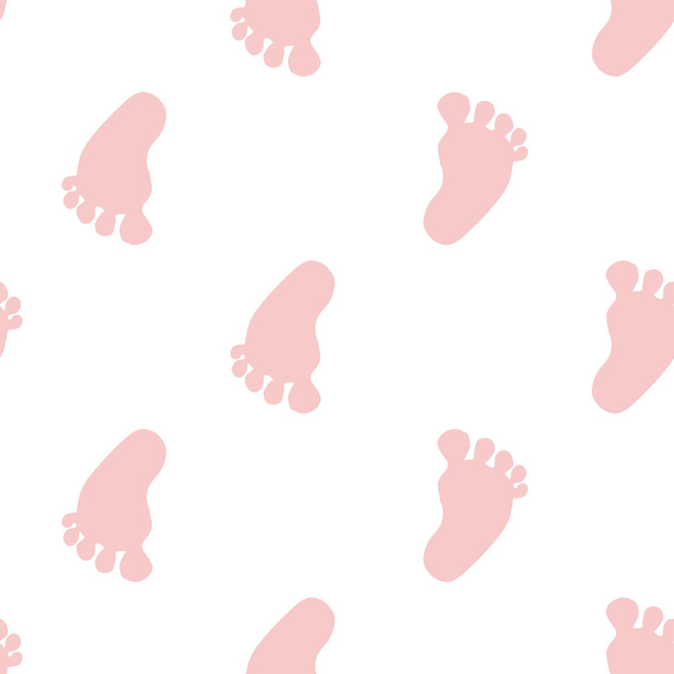colorful footprints pattern - Вектор,изображение
