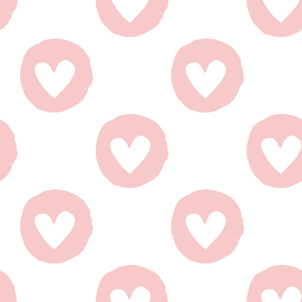 seamless pattern with hearts - Vector, imagen