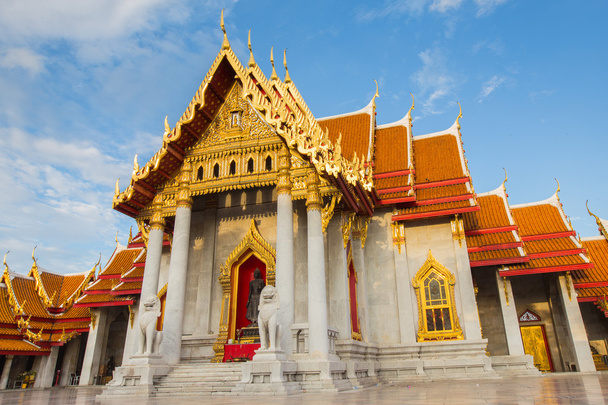 Marble temple close up, Bangkok Thailand - Photo, Image