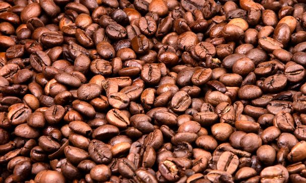 opékané kávová zrna textura - Fotografie, Obrázek