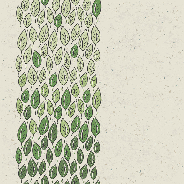 Green leaves background. Vector, EPS10 - Vektör, Görsel