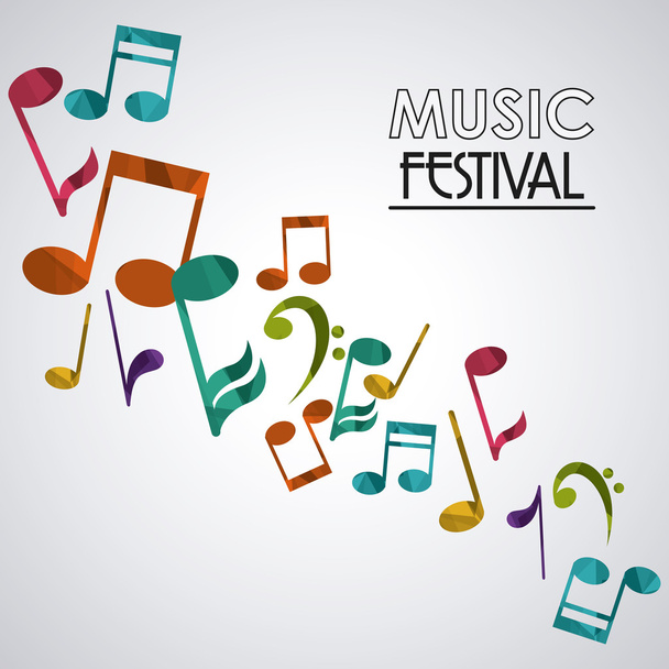 Φεστιβάλ εικονίδιο μουσική Σημείωση ήχου πολυμέσων - Διάνυσμα, εικόνα
