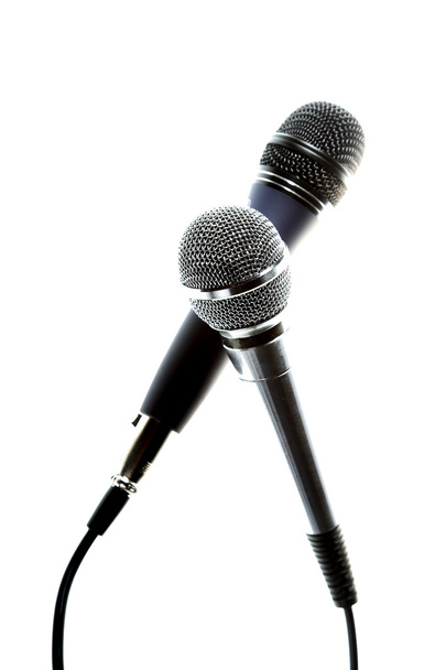 Dos micrófonos
 - Foto, Imagen