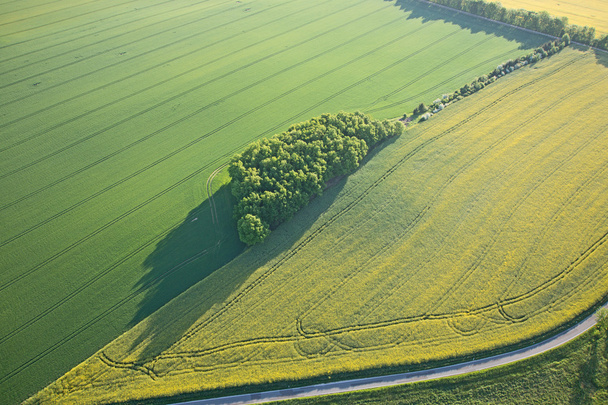 Vista aérea de campos, Alemania
 - Foto, imagen
