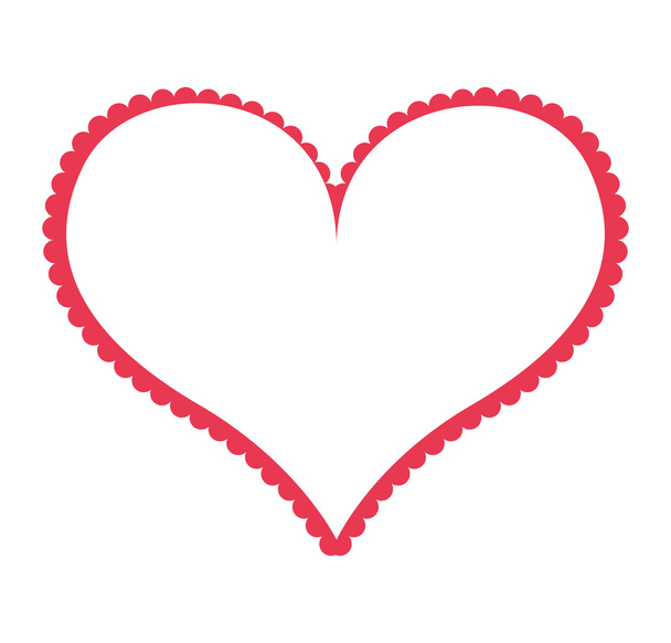 heart love isolated icon - Vector, Image