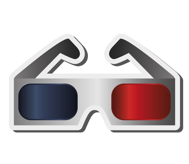 ikona s 3D brýlemi - Vektor, obrázek