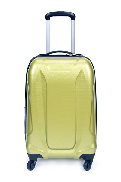 Green hardshell luggage - 写真・画像