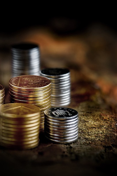 Concepto de moneda apilada
 - Foto, Imagen