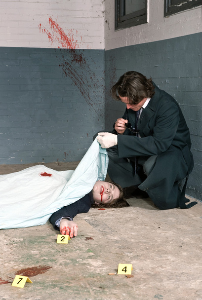 Examining a corpse - Photo, Image