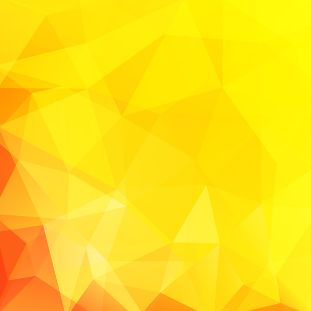 Polygonal vector background. Can be used in cover design, book design, website background. Vector illustration. Yellow color. - Vector, Image