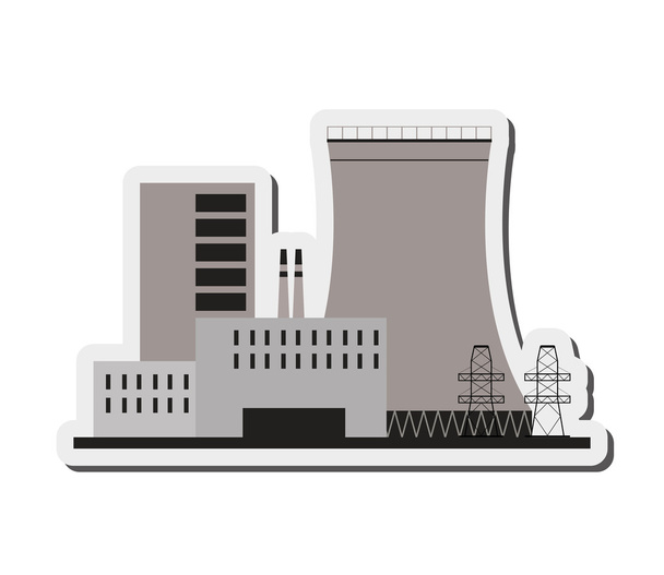 Jaderné elektrárny ikona - Vektor, obrázek