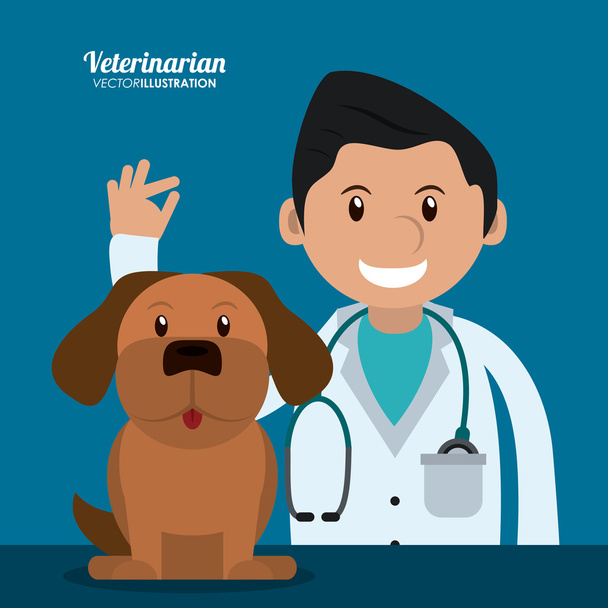 dierenarts gezelschapsdieren kliniek pictogram - Vector, afbeelding