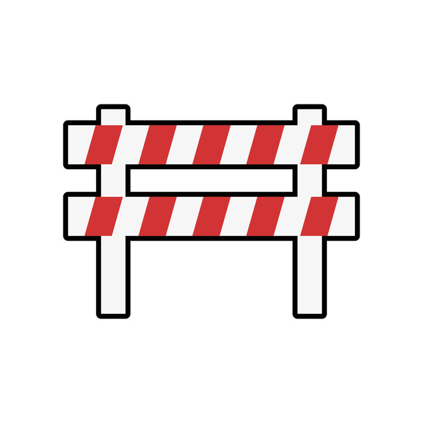 barrier industrial security icon - Vector, Image