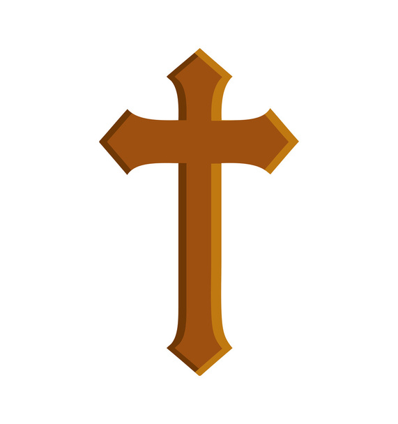 cross religion christianity icon - Vector, Image