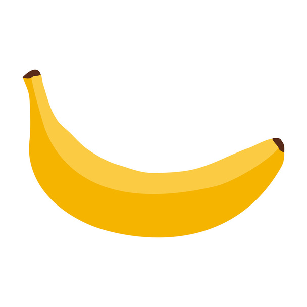 banana on a white background - Wektor, obraz
