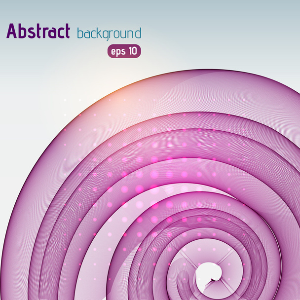 Abstract background with swirl waves. Eps 10 vector illustration. Purple, pink colors. - Vecteur, image