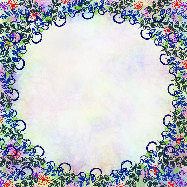 Drawn floral background - Foto, imagen