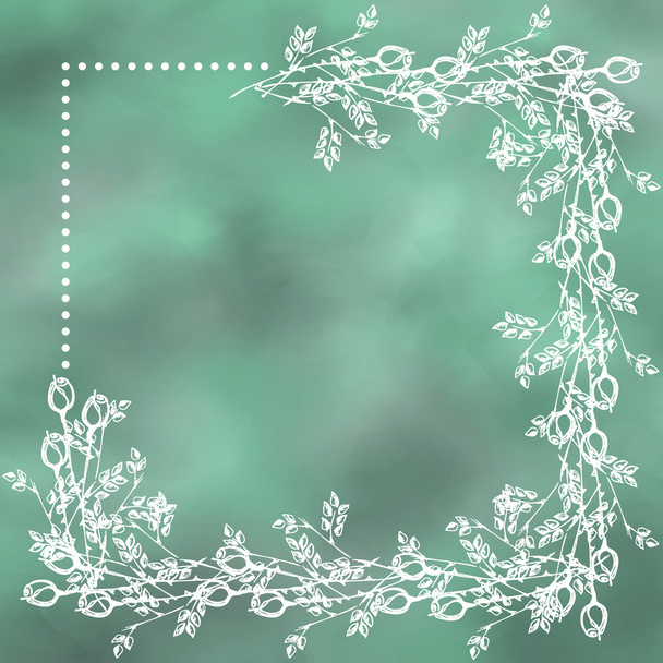 Drawn floral background - Foto, afbeelding