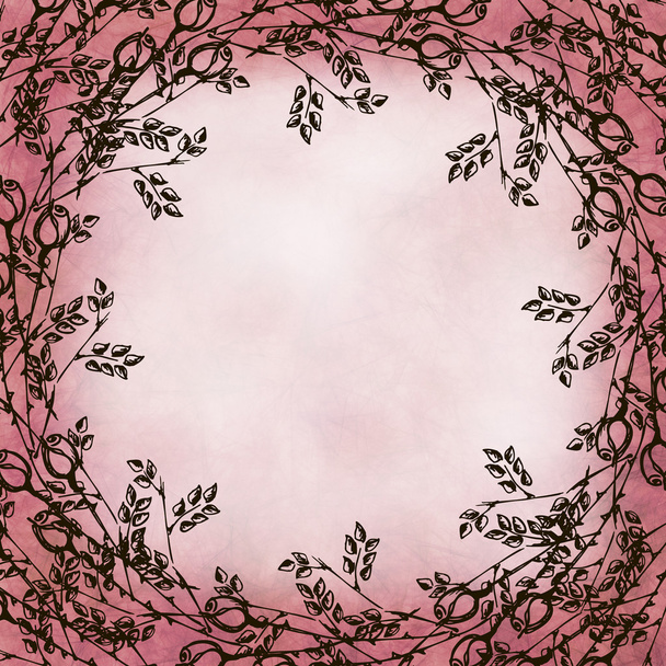 Drawn floral background - Photo, Image