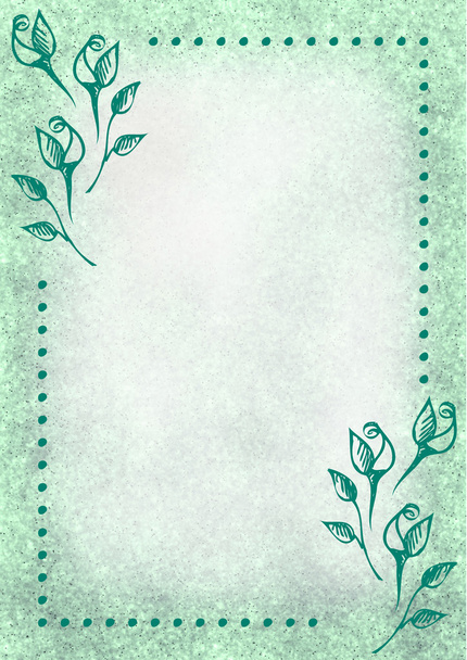 Drawn floral background - Fotografie, Obrázek