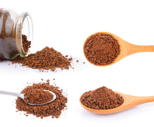 instant coffee on white background - Photo, Image