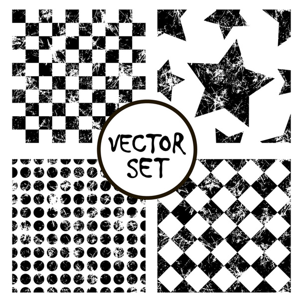 Vector seamless pattern, graphic illustration - Vektör, Görsel