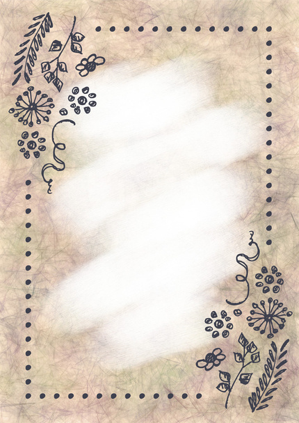 Drawn floral background - Valokuva, kuva