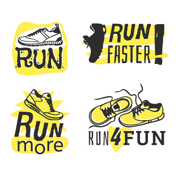 Run sport motivation vector - Vector, Image