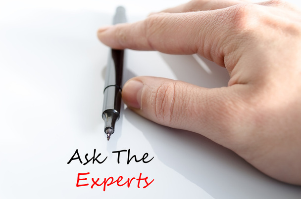 Ask the experts text concept - Photo, Image