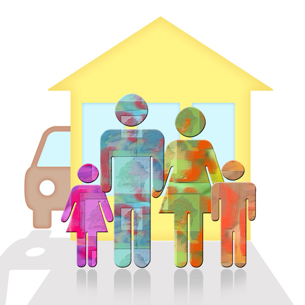 Сім'я, дім і автомобіль
 - Фото, зображення