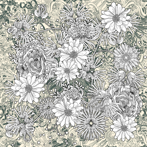 flowers seamless pattern,floral - Photo, Image