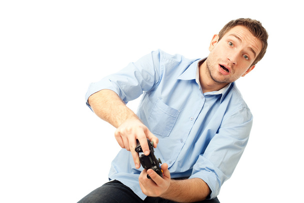 Men playing video games - Photo, Image