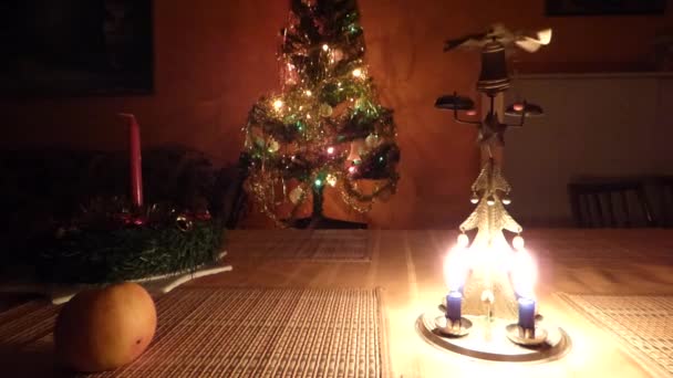 Kaars kerstboom chimes - Video