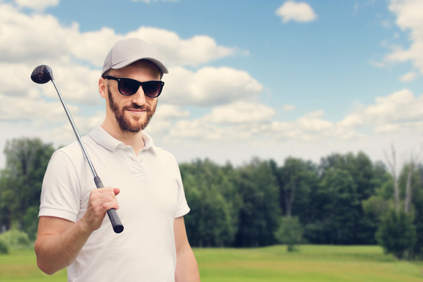 Golfer at golf course - Photo, Image