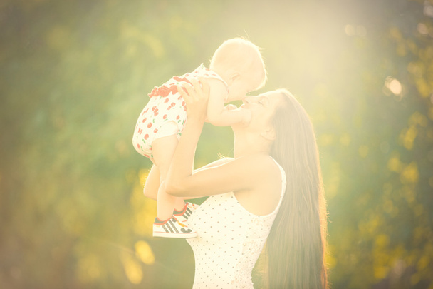 toddler girl with mother - Photo, Image