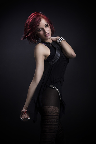 Red Hair. Fashion Girl Portrait. - Фото, изображение