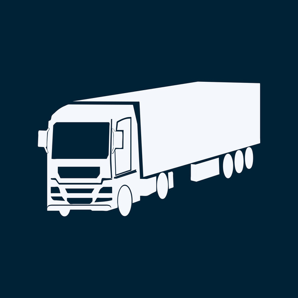 ícone do vector web de camiões
 - Vetor, Imagem