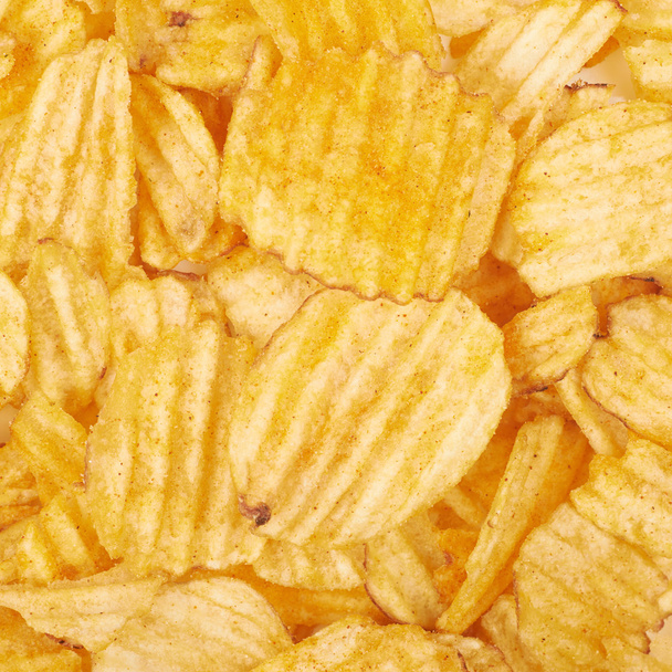 Surface covered with potato chips - Foto, immagini