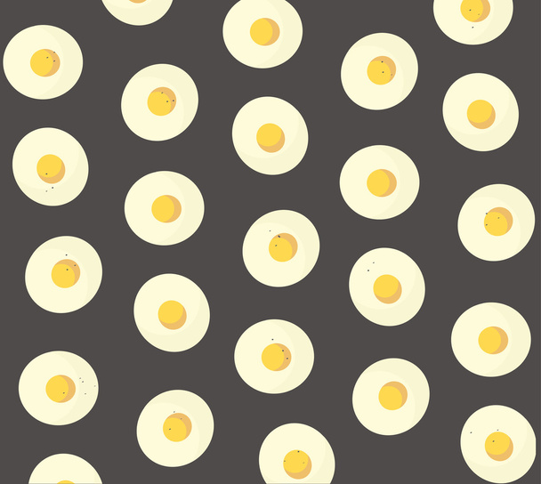 Fried egg pastel background - Vector, imagen