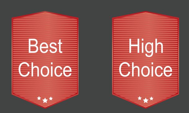 Vector badges Best choice - Vektör, Görsel