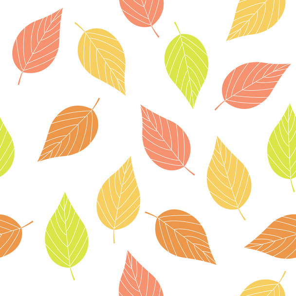 seamless pattern with leaves - Vektör, Görsel