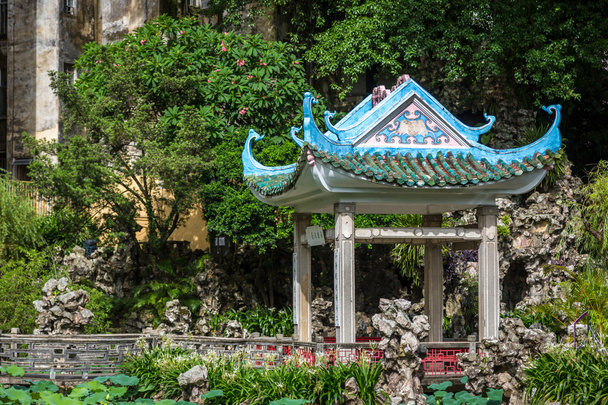 chinese garden of Macau in sunny day - Photo, Image